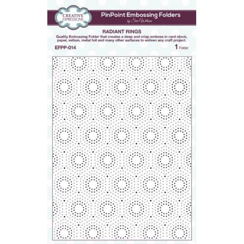 radiant rings -  Embossing folder EFPP-014